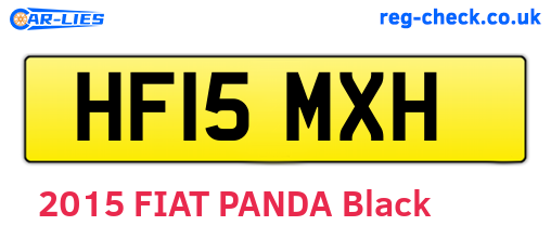 HF15MXH are the vehicle registration plates.