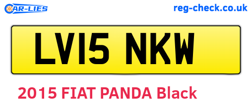 LV15NKW are the vehicle registration plates.