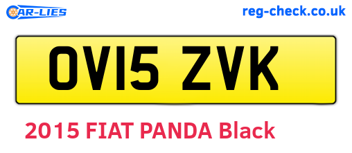 OV15ZVK are the vehicle registration plates.