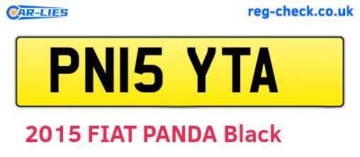 PN15YTA are the vehicle registration plates.