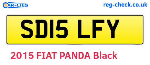 SD15LFY are the vehicle registration plates.