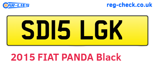 SD15LGK are the vehicle registration plates.