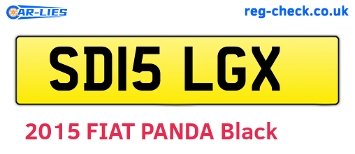 SD15LGX are the vehicle registration plates.