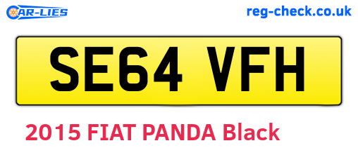 SE64VFH are the vehicle registration plates.