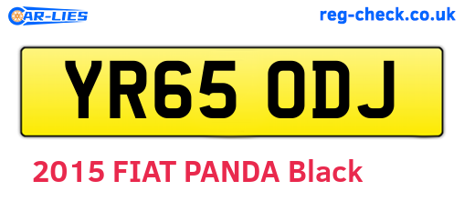 YR65ODJ are the vehicle registration plates.