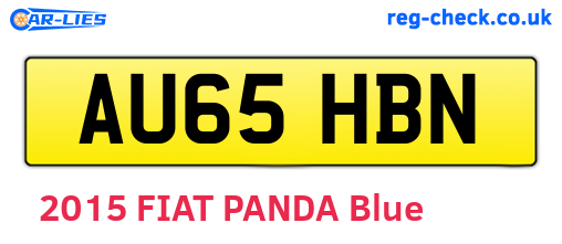 AU65HBN are the vehicle registration plates.