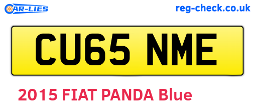 CU65NME are the vehicle registration plates.