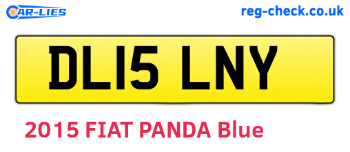 DL15LNY are the vehicle registration plates.