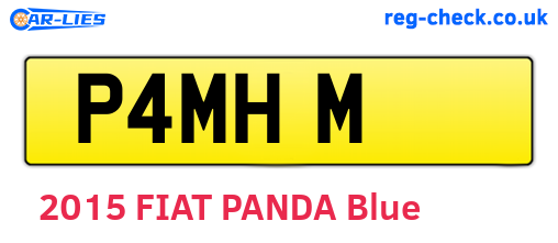 P4MHM are the vehicle registration plates.