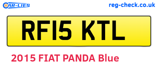 RF15KTL are the vehicle registration plates.