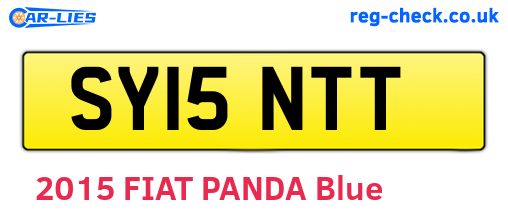 SY15NTT are the vehicle registration plates.