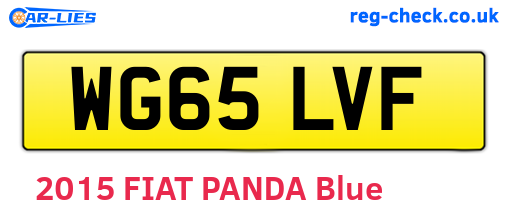 WG65LVF are the vehicle registration plates.