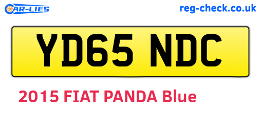 YD65NDC are the vehicle registration plates.