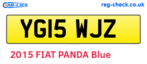 YG15WJZ are the vehicle registration plates.
