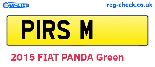 P1RSM are the vehicle registration plates.