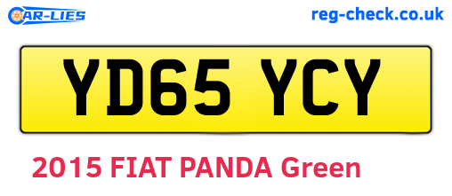 YD65YCY are the vehicle registration plates.