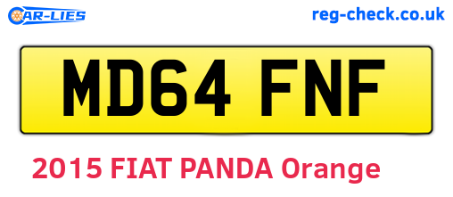 MD64FNF are the vehicle registration plates.