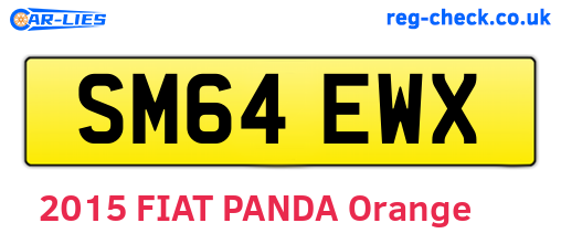 SM64EWX are the vehicle registration plates.
