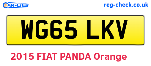 WG65LKV are the vehicle registration plates.