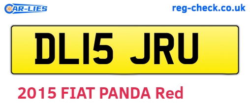 DL15JRU are the vehicle registration plates.