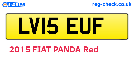 LV15EUF are the vehicle registration plates.