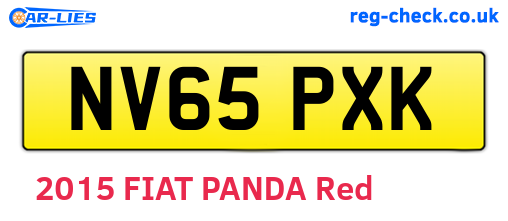 NV65PXK are the vehicle registration plates.