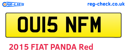 OU15NFM are the vehicle registration plates.