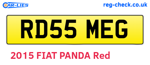 RD55MEG are the vehicle registration plates.