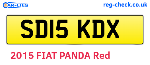 SD15KDX are the vehicle registration plates.