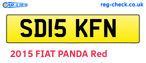 SD15KFN are the vehicle registration plates.
