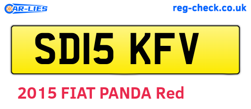 SD15KFV are the vehicle registration plates.