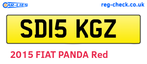 SD15KGZ are the vehicle registration plates.