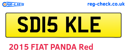 SD15KLE are the vehicle registration plates.