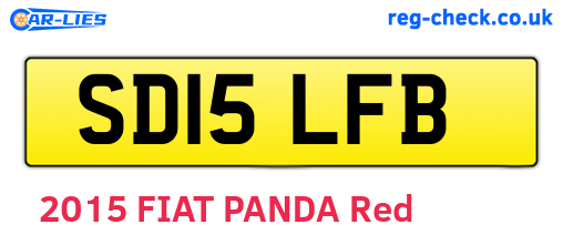 SD15LFB are the vehicle registration plates.