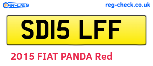 SD15LFF are the vehicle registration plates.