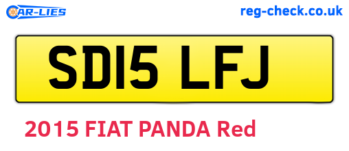 SD15LFJ are the vehicle registration plates.