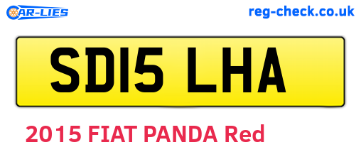 SD15LHA are the vehicle registration plates.