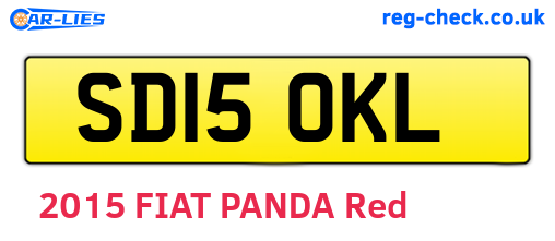 SD15OKL are the vehicle registration plates.