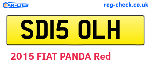 SD15OLH are the vehicle registration plates.