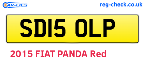 SD15OLP are the vehicle registration plates.