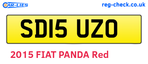 SD15UZO are the vehicle registration plates.