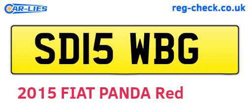 SD15WBG are the vehicle registration plates.