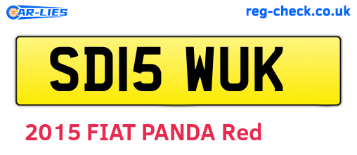 SD15WUK are the vehicle registration plates.