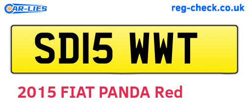 SD15WWT are the vehicle registration plates.