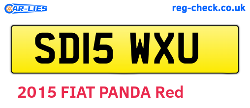 SD15WXU are the vehicle registration plates.