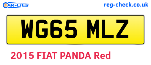 WG65MLZ are the vehicle registration plates.