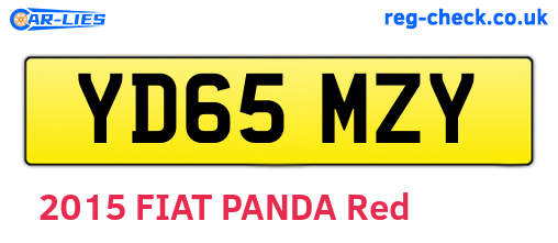 YD65MZY are the vehicle registration plates.