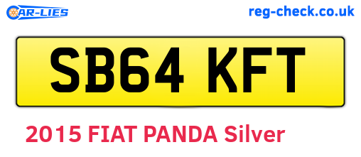 SB64KFT are the vehicle registration plates.