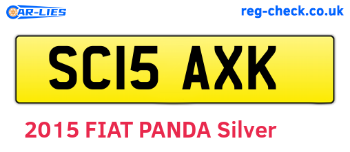 SC15AXK are the vehicle registration plates.