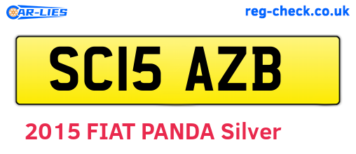 SC15AZB are the vehicle registration plates.